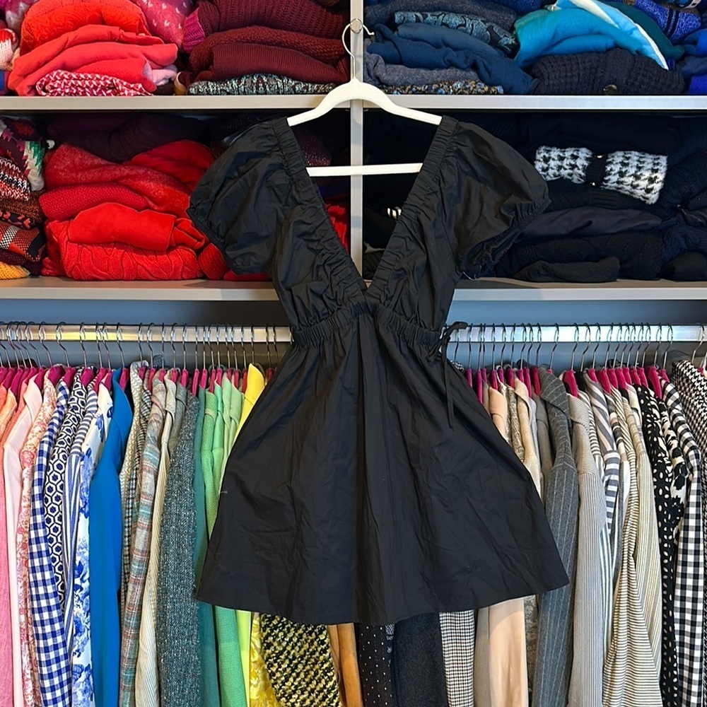 BP black v neck mini dress size XS NWOT